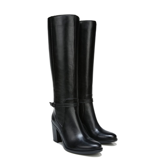 Naturalizer Women's Kalina Black Leather Wide Calf Knee-high - Main Image